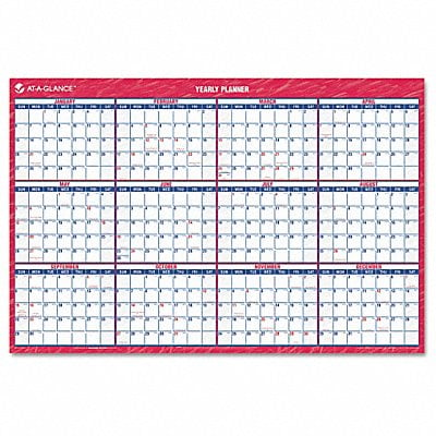 Wall Calendar Yearly 32 x 48 In MPN:AAGPM32628