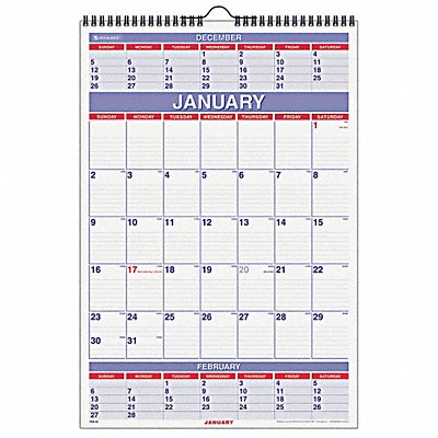 Wall Calendar 15-1/2x22-3/4 In. MPN:AAGPM628