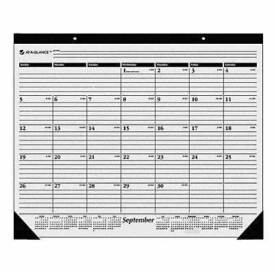 Desk Pad Calendar 22x17 In. MPN:AAGSK241600