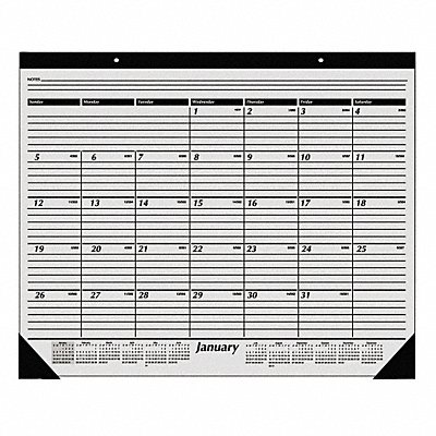 Desk Pad Calendar 24x19 In. MPN:AAGSK3000