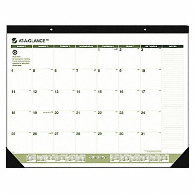 Desk Pad Calendar 22x17 In. MPN:AAGSK32G00