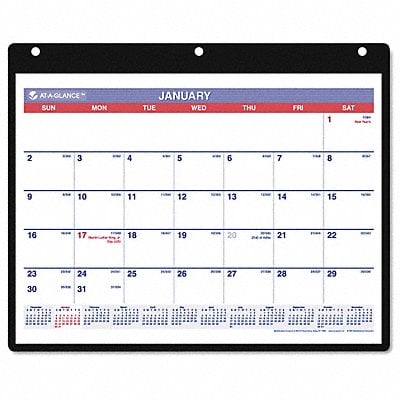 Desk/Wall Calendar Monthly 11 x 8-1/4 In MPN:AAGSK800