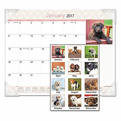 Monthly Desk Calendar Puppies MPN:DMD166-32