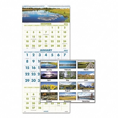 Wall Calendar 3 Month Scenic MPN:DMW503-28