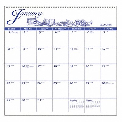 Wall Calendar Illustrators Edit Yearly MPN:G1000-17