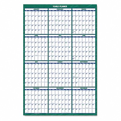 Vertical Erasable Wall Calendar Yearly MPN:PM310-28