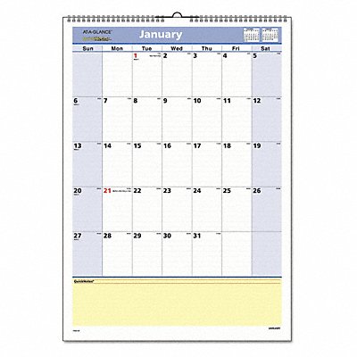 Monthly Wall Calendar Wirebound MPN:PM52-28