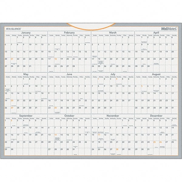 Erasable Wall Calendar: 1 Sheet MPN:AAGAW506028