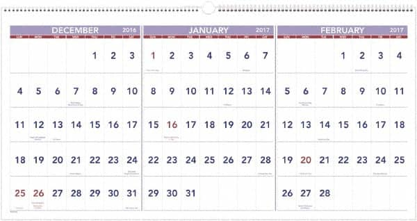 Wall Calendar: 7 Sheets MPN:AAGPM1428