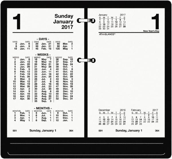 Calendar Refill: 730 Sheets, White Paper MPN:AAGS17050