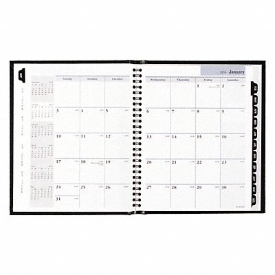 Planner Black 6-7/8 x 8-3/4 MPN:11G400H0006