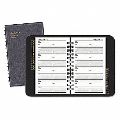 Telephone/Address Book 4-7/8 X8 Black MPN:80-011-05