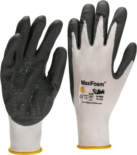 General Purpose Work Gloves: X-Large, Nitrile Coated, Nylon MPN:34-800/XL