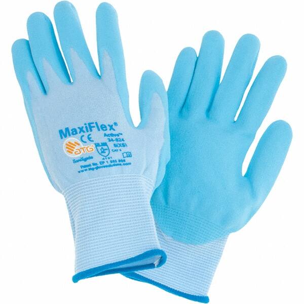 Size XS (6) Nitrile Coated Nylon General Protection Work Gloves MPN:34-824/XS