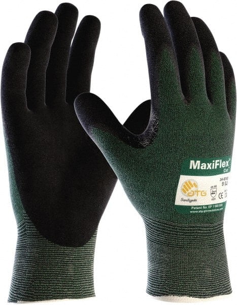 Cut, Puncture & Abrasive-Resistant Gloves: Size S, ANSI Cut A2, ANSI Puncture 1, Nitrile, Nylon & Spandex MPN:34-8743/S