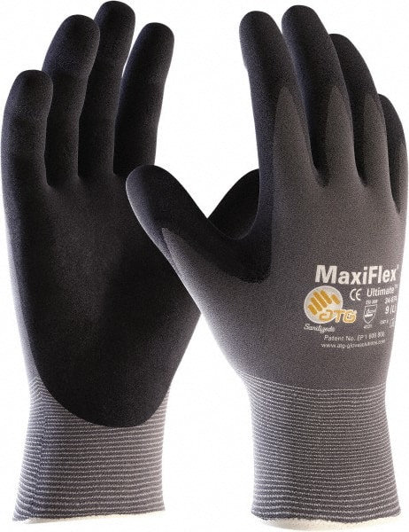 General Purpose Work Gloves: 2X-Large, Nitrile Coated, Polyethylene Blend MPN:34-874/XXL