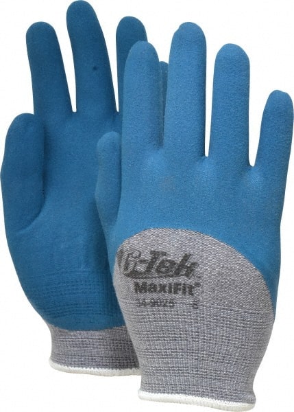 General Purpose Work Gloves: Small, Nitrile Coated, Cotton Blend MPN:34-9025/S