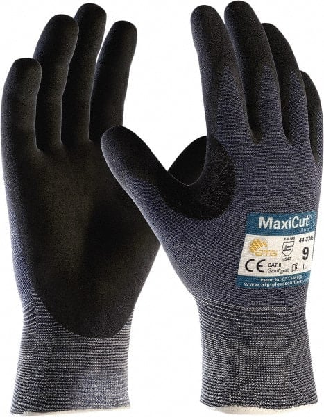 Cut, Puncture & Abrasive-Resistant Gloves: Size S, ANSI Cut A3, ANSI Puncture 2, Nitrile, Nylon & Spandex MPN:44-3745/S