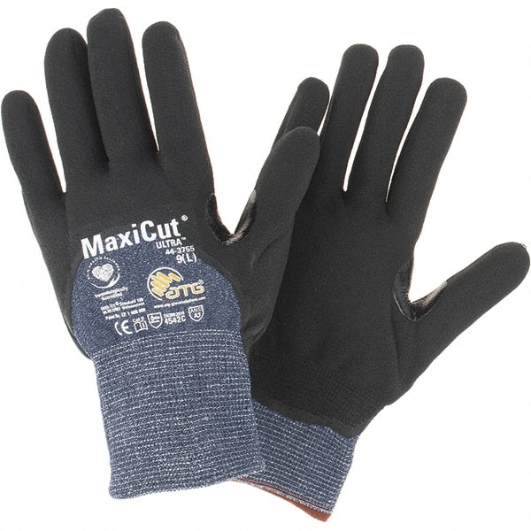 Cut-Resistant Gloves: Size L, ANSI Cut A3, Nitrile, Synthetic MPN:44-3755/L