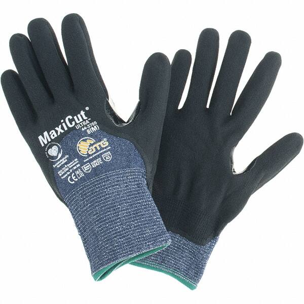 Cut-Resistant Gloves: Size M, ANSI Cut A3, Nitrile, Synthetic MPN:44-3755/M