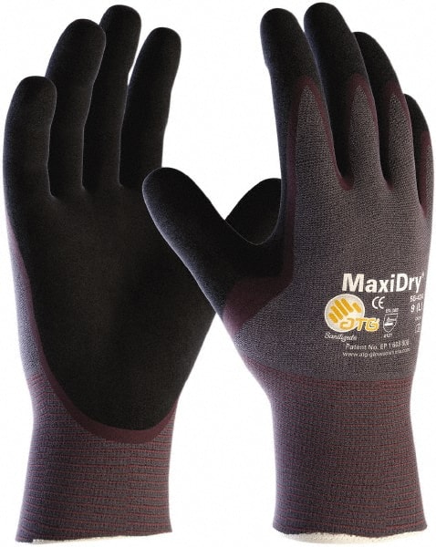 General Purpose Work Gloves: X-Small, Nitrile Coated, Polyethylene Blend MPN:56-424/XS