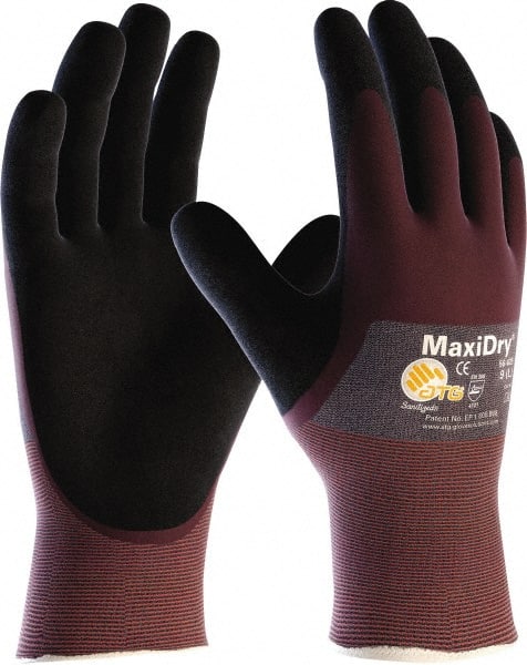 General Purpose Work Gloves: Medium, Nitrile Coated, Polyethylene Blend MPN:56-425/M