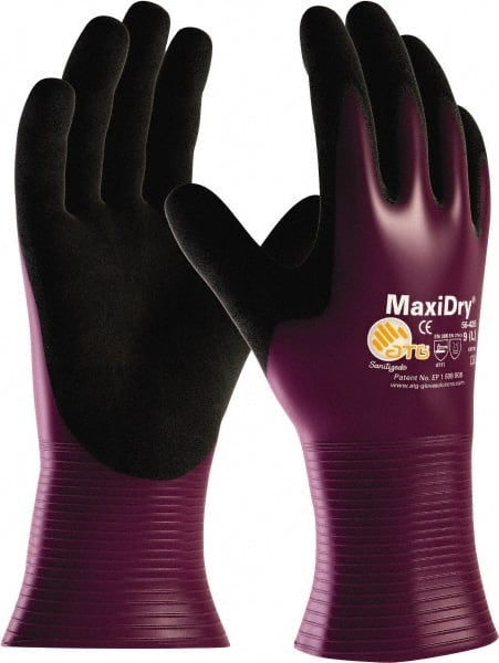 General Purpose Work Gloves: Medium, Nitrile Coated, Polyethylene Blend MPN:56-426/M