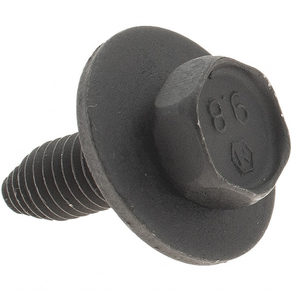 Hex Head Cap Screw: M8 x 1.25 x 25 mm, Grade 9.8 Steel, Black Oxide Finish MPN:13613