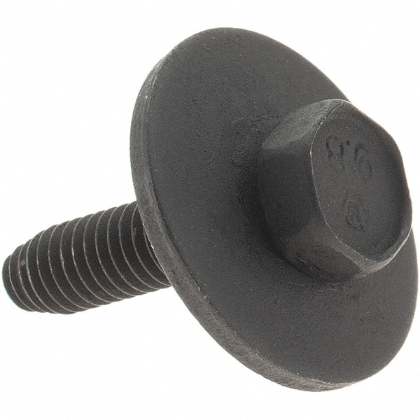 Hex Head Cap Screw: M6 x 1.00 x 25 mm, Grade 9.8 Steel, Black Oxide Finish MPN:12066