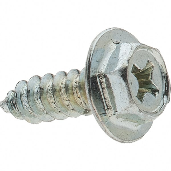 Sheet Metal Screw: #8, Hex Washer Head, Hex MPN:23618