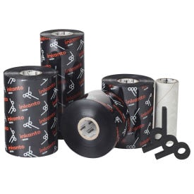 Inkanto AXR 7+ Premium Resin Ribbons 65mm W x 360m L Black 12 Rolls/Case T65025IO