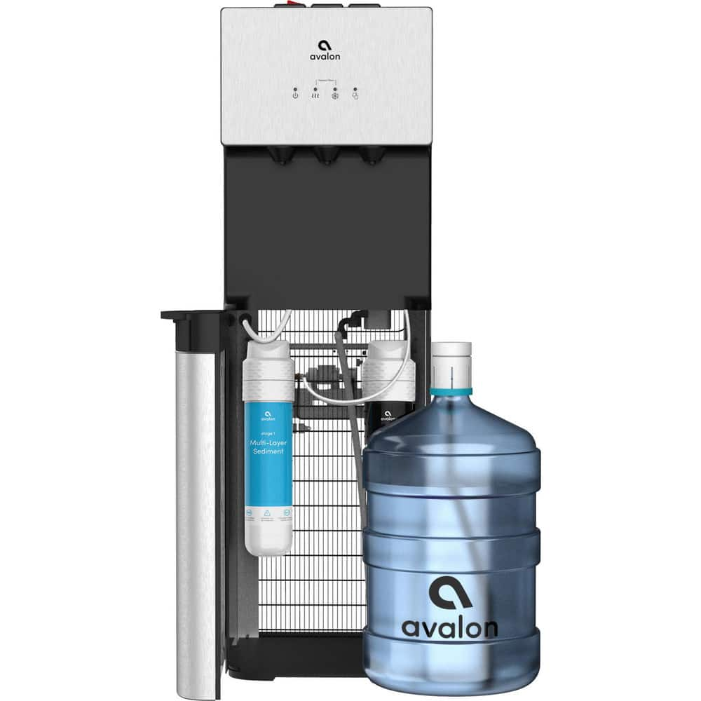 Water Dispensers, Overall Depth: 12in , Voltage: 115 , Dispenser Style: Free Standing, Bottom Loading, Water Cooler Dispenser , Dispenser Type: Bottom Loading MPN:A3-F