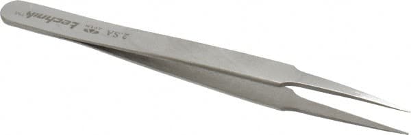 Precision Tweezer: 2-SA, Stainless Steel, 4-3/4