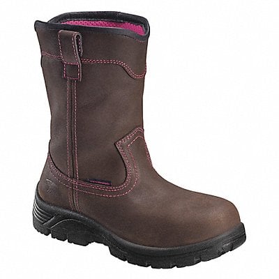 Boot Wellington Brown Leather 9.5W PR MPN:A7146