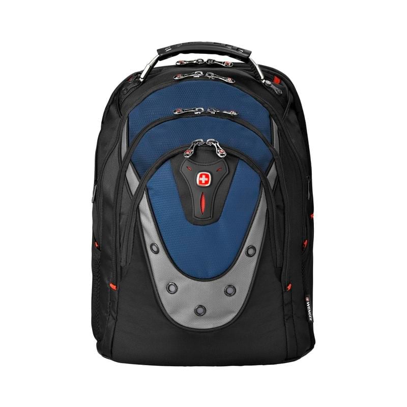 Wenger Ibex Laptop Backpack, Black/Blue MPN:27316060