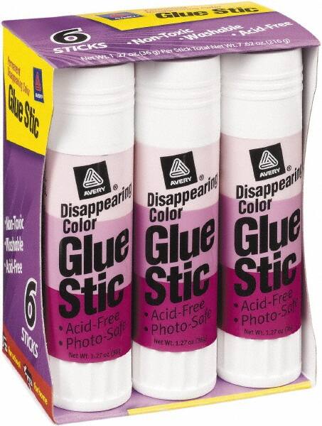 All Purpose Glue: 1.27 oz Stick, Purple MPN:98071