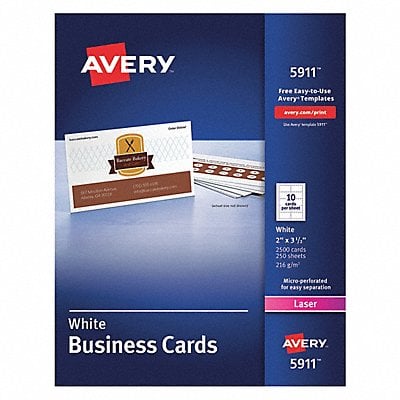 Laser Business Cards 2x3.5 PK2500 MPN:5911