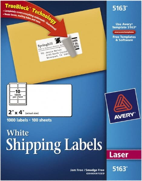 Label Maker Label: White, Paper, 4