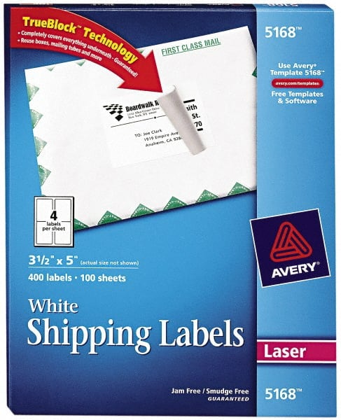 Label Maker Label: White, Paper, 5