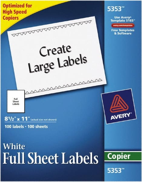 Label Maker Label: White, Paper, 11