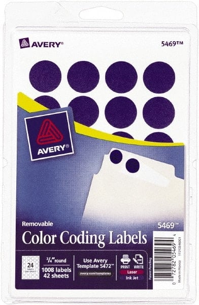 Label Maker Label: Dark Blue, Paper, 3/4