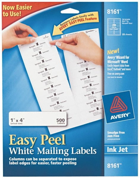 Label Maker Label: White, Paper, 4