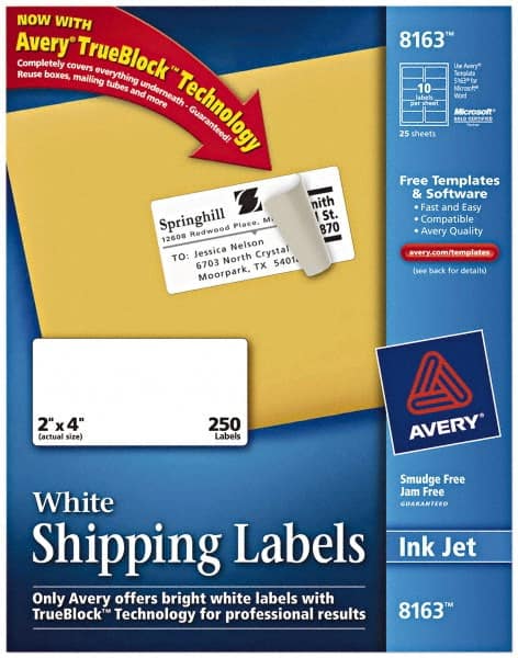 Label Maker Label: White, Paper, 4