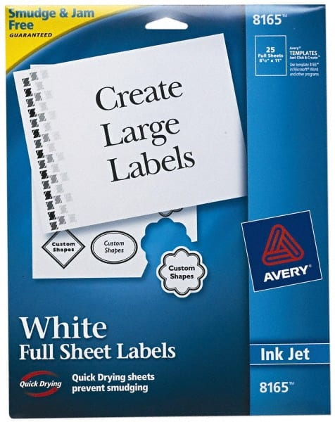 Label Maker Label: White, Paper, 11