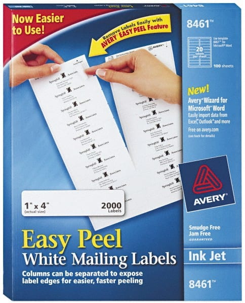 Label Maker Label: White, Paper, 4