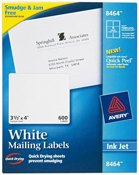 Label Maker Label: White, Paper, 4