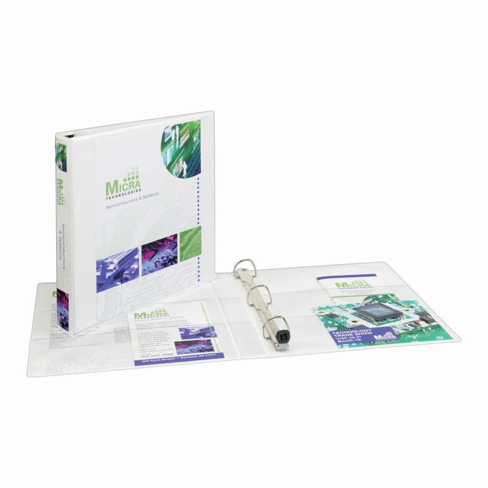 Avery Extra-Wide Heavy-Duty View 3-Ring Binder With Locking One-Touch EZD Rings, 1in D-Rings, White (Min Order Qty 6) MPN:1318