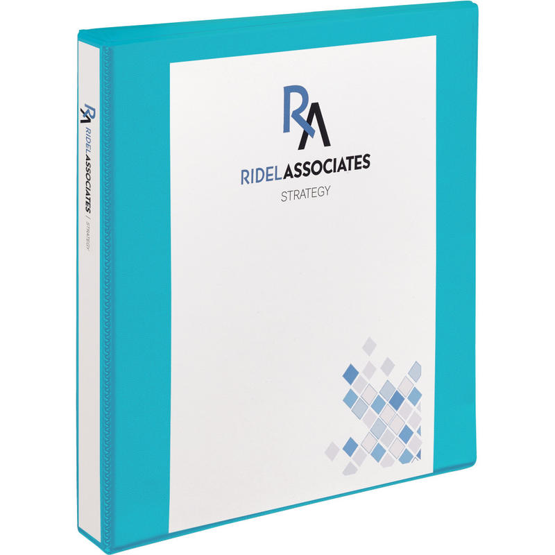 Avery Durable View 3-Ring Binder, 1in Slant Rings, Aqua (Min Order Qty 7) MPN:17295