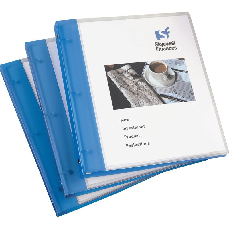 Avery Flexible 3-Ring Binder, 1/2in Round Rings, Blue (Min Order Qty 7) MPN:17670