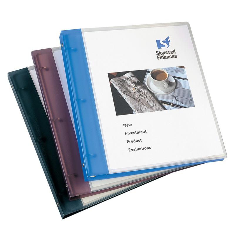 Avery Flexible View 3 Ring Binder, 1in Round Rings, Gray, 1 Binder (Min Order Qty 8) MPN:17676